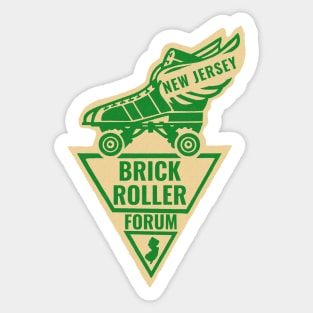 Brick New Jersey Roller Forum Sticker